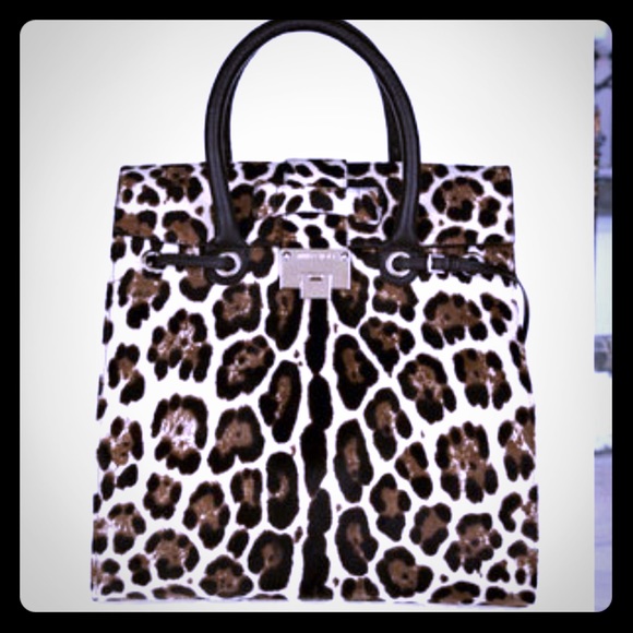 Jimmy Choo Handbags - Jimmy Choo Rosabel Leopard Print Tote Bag